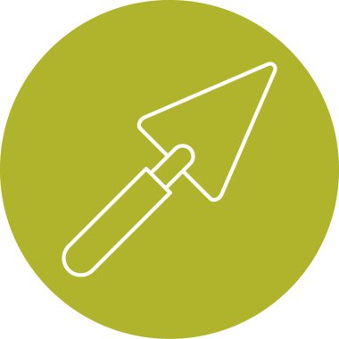 Trowel simgesinin vektör illüstrasyonu