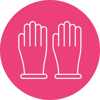 Eldiven. Web simgesi basit illüstrasyon