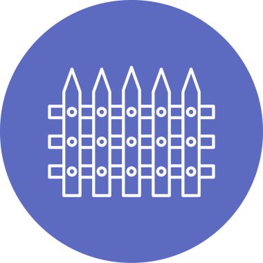 Çit simgesinin vektör illüstrasyonu