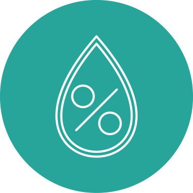 Su bırakma simgesinin vektör illüstrasyonu