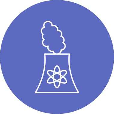 Nükleer ve kimyasal sembollerin vektör illüstrasyonu