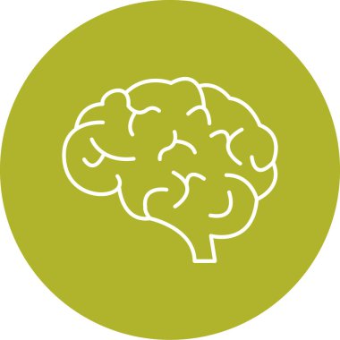 beyin ikonu vektör illüstrasyonu