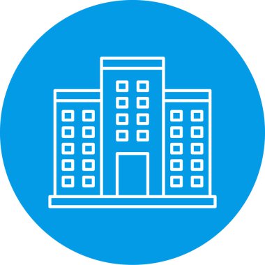 Modern yapı simgesinin vektör illüstrasyonu