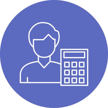 İş ve finans simgesinin vektör illüstrasyonu