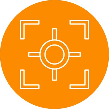 hedef simge vektör illüstrasyonu