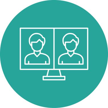 Bilgisayar simgesinin vektör illüstrasyonu