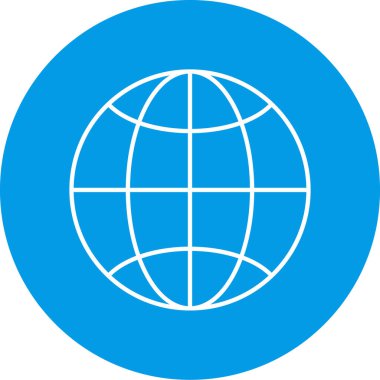 Dünya modern simgesinin vektör illüstrasyonu