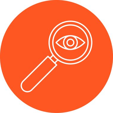 Büyüteç simgesi. vektör illüstrasyonu