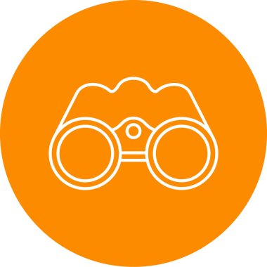 Dürbün. Web simgesi vektör illüstrasyonu