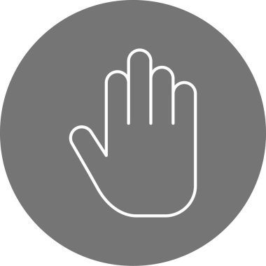 El simgesinin vektör illüstrasyonu