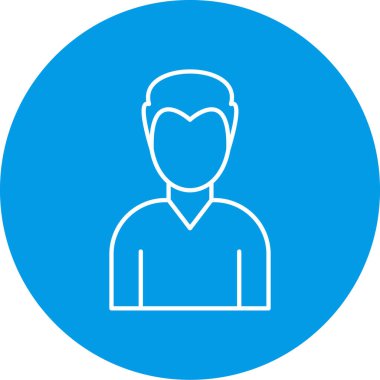 İnsan simgesinin vektör illüstrasyonu