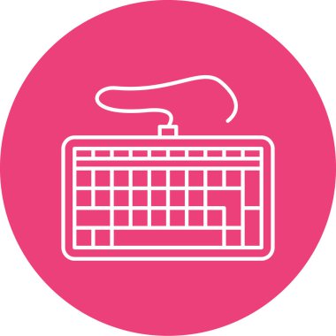 Klavye simgesi vektör illüstrasyonu