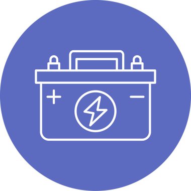 Pil simgesinin vektör illüstrasyonu