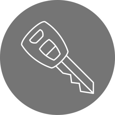 Anahtar simgesinin vektör illüstrasyonu