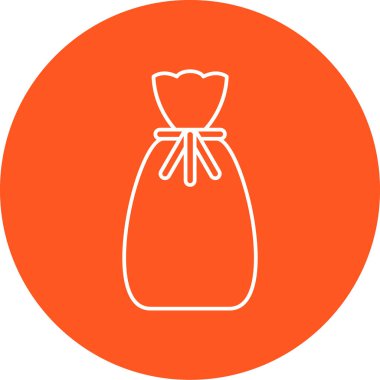 Çanta simgesinin vektör illüstrasyonu