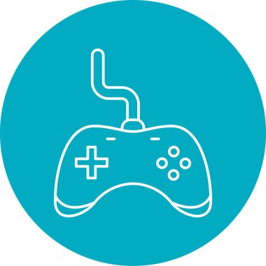 oyun denetleyici simgesi, vektör illüstrasyonu