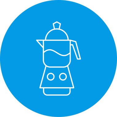 Modern b 'nin vektör illüstrasyonunda simge çizgisi eksik. güzel elementler blender, çaydanlık olarak da kullanılabilir,