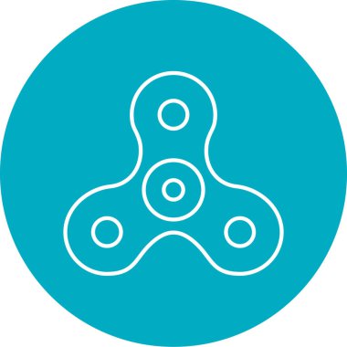 Kıpır kıpır dönen vektör simgesi. düz tasarım biçimi.