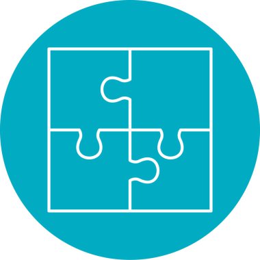 Bulmaca simgesi vektör çizimi