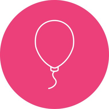 Tek balon simgesinin vektör illüstrasyonu