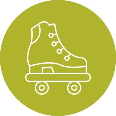 Buz pateni simge vektör çizim