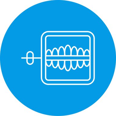 Modern b 'nin vektör illüstrasyonunda yiyecek ikonu yok