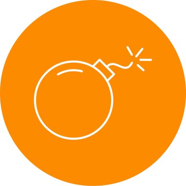Bomba. Web simgesi basit illüstrasyon