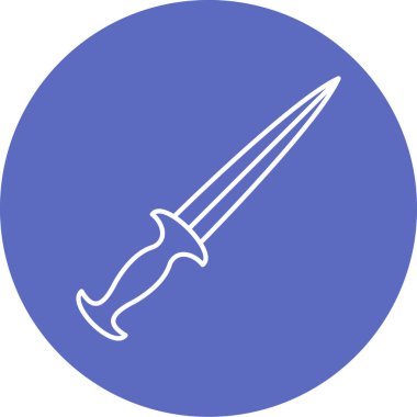 kılıç simgesi vektör illüstrasyonu