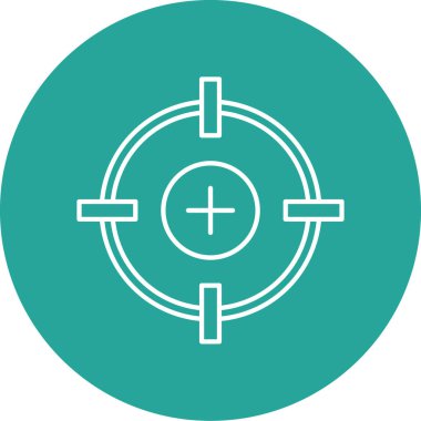 hedef simge vektör illüstrasyonu