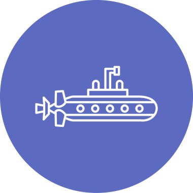 Denizaltı simgesinin vektör çizimi