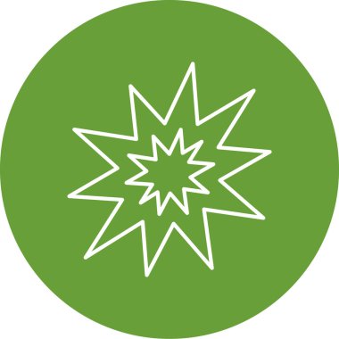 Bir yıldız simgesinin vektör illüstrasyonu