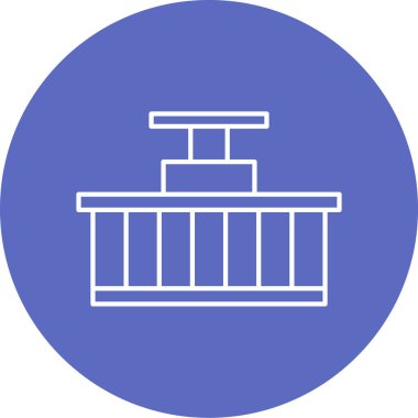 Bir gemi simgesinin vektör çizimi