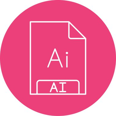 Dosya biçim simgesinin vektör illüstrasyonu 