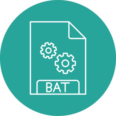 Dosya biçim simgesinin vektör illüstrasyonu 