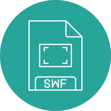 Dosya biçim simgesinin vektör illüstrasyonu 