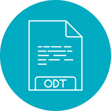 Dosya biçim simgesinin vektör illüstrasyonu 