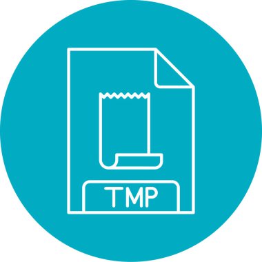 Dosya biçim simgesinin vektör illüstrasyonu 