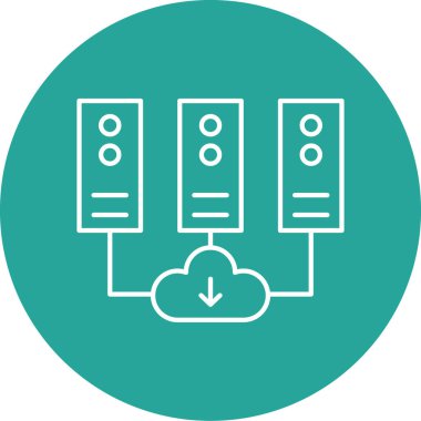 projeniz için veritabanı düz simgesi