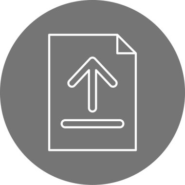 Dosya simgesinin vektör illüstrasyonu