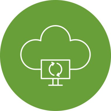 Bulut hesaplama. Web simgesi