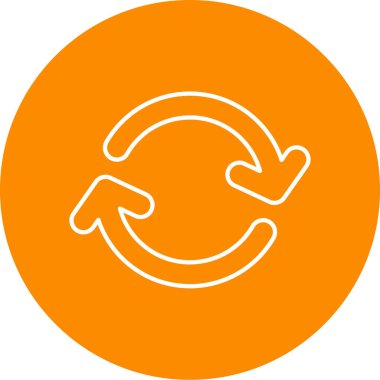 Tazeleme simgesinin vektör illüstrasyonu