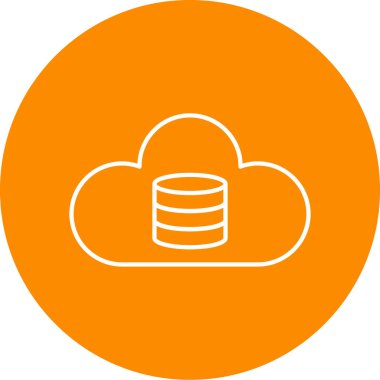 bulut simgesi, vektör illüstrasyonu