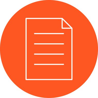 Dosya simgesinin vektör illüstrasyonu