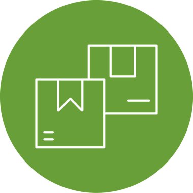 Bir dağıtım simgesinin vektör illüstrasyonu