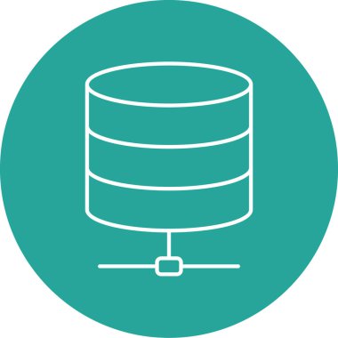 veritabanı. Web simgesi basit tasarım