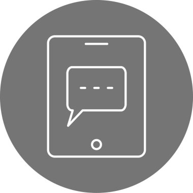 Konuş. Web simgesi basit tasarım