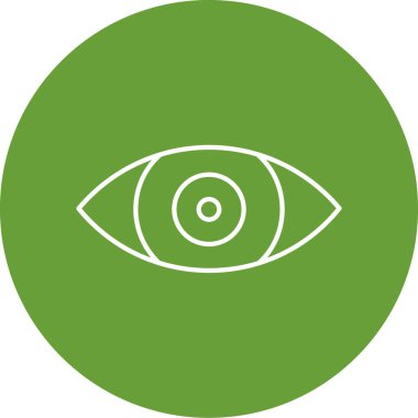 Göz simgesinin vektör illüstrasyonu