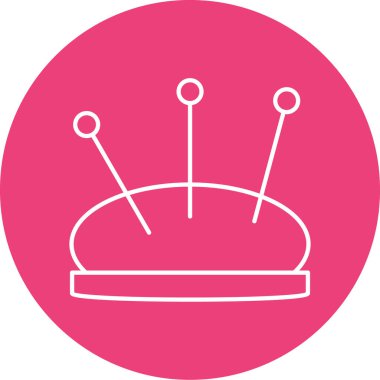 Dikiş vektörü illüstrasyonu, simge ögesi