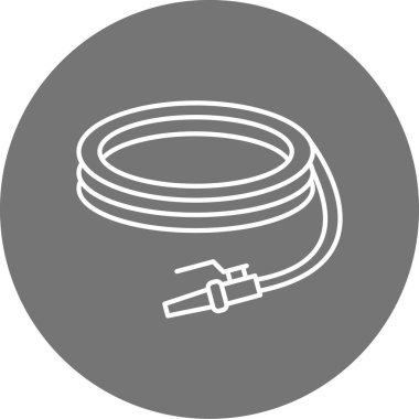 Hortum modern simgesinin vektör illüstrasyonu