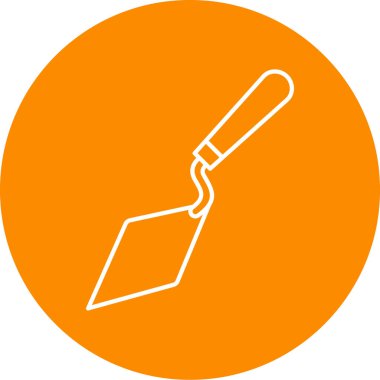 Trowel simgesinin vektör illüstrasyonu